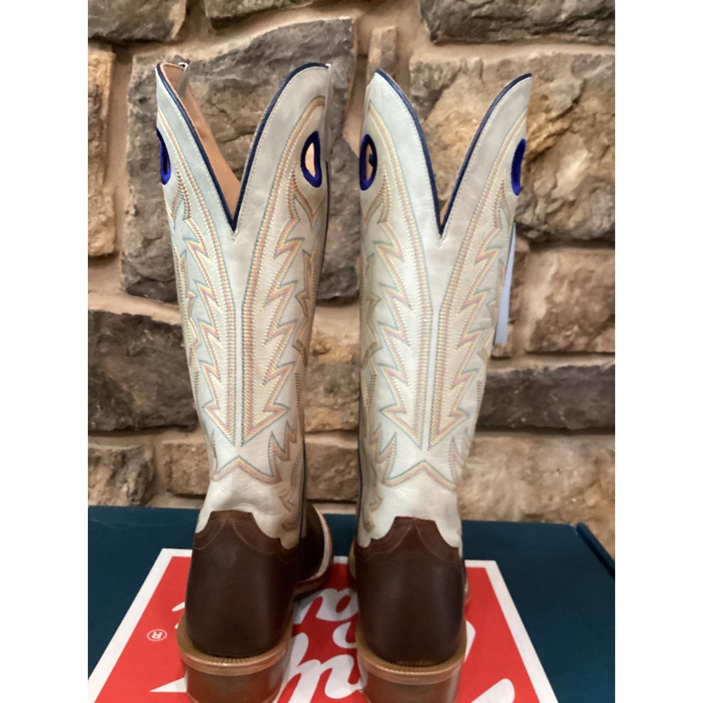Tony Lama Henley Stout Brown Cowhide Mens Size 8.5 D 15" Western Boots New - Picture 7 of 8
